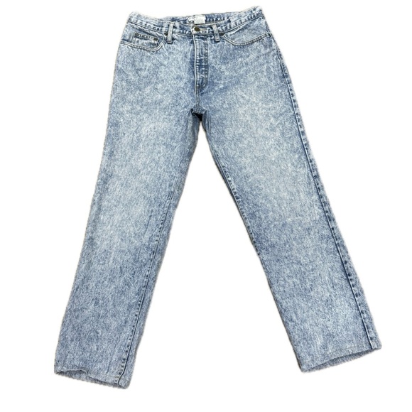 ๐๐ผ GUESS Marciano Vintage 80s Acidโ Wash Menโs Jeans Sz 33/26 Short USA Denim - Picture 2 of 6